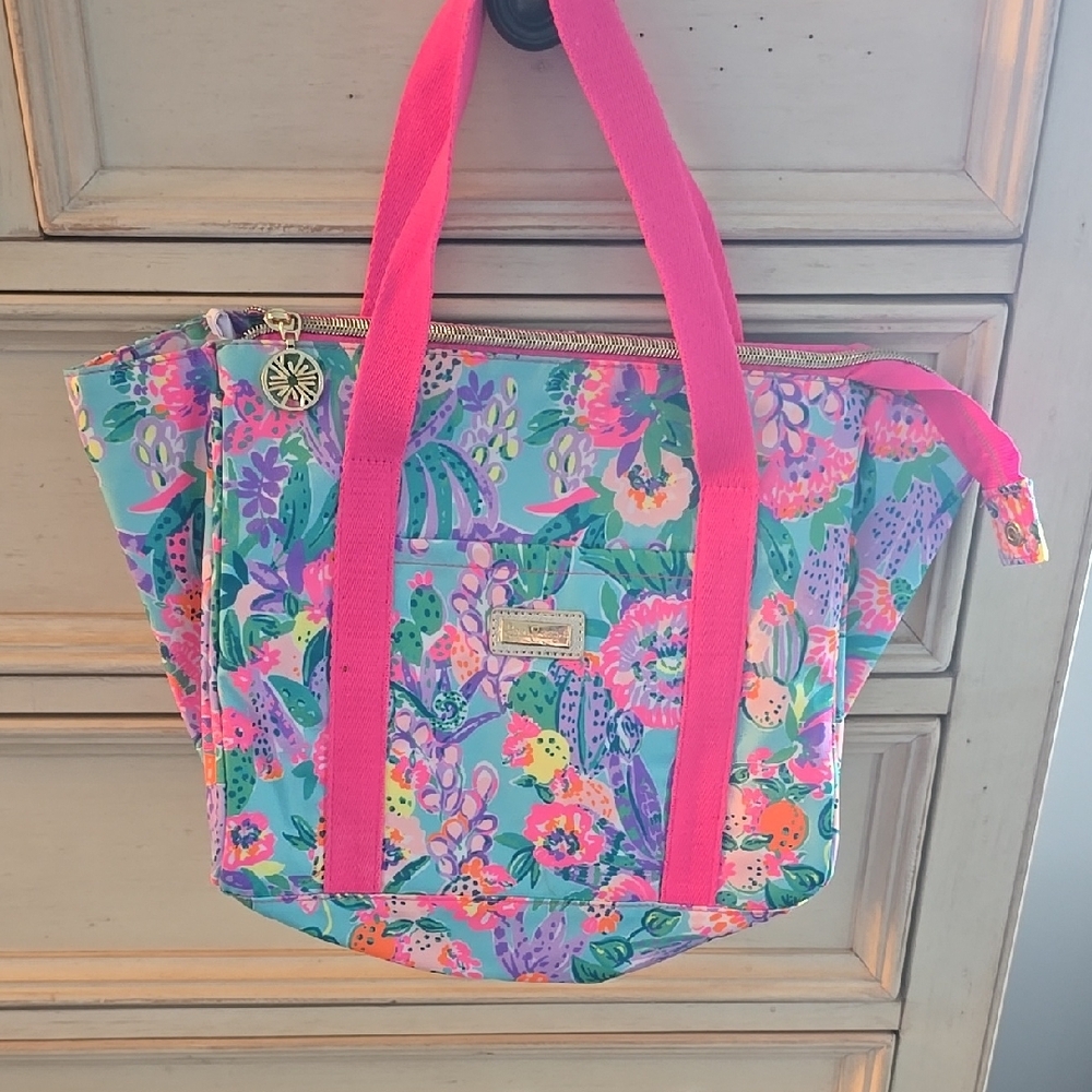 Lilly Pulitzer Floral Tote Bag - Pink and Multicolor